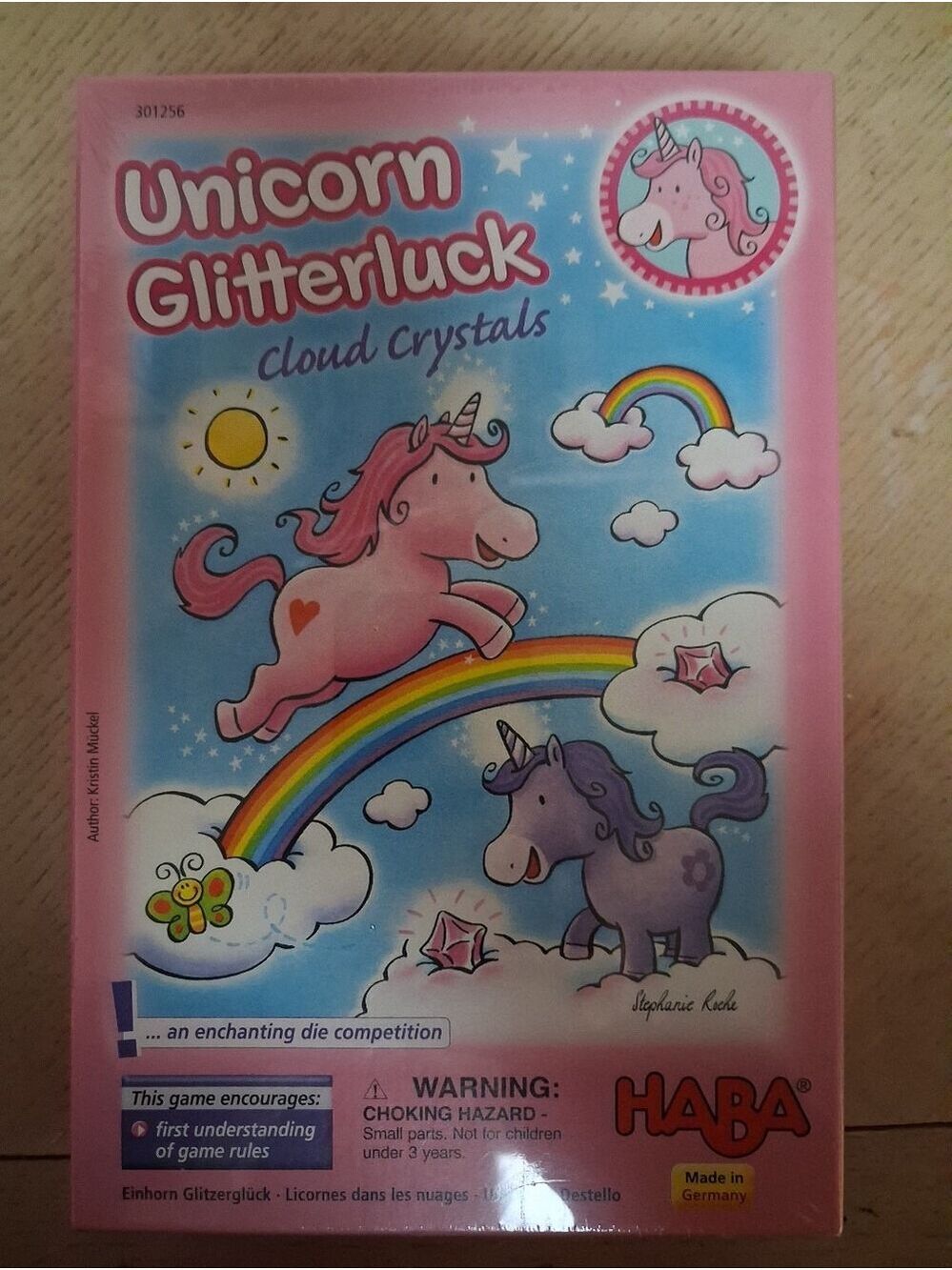 Unicorn Glitterluck: Cloud Crystals Haba HAB301256 Pink Germany Games